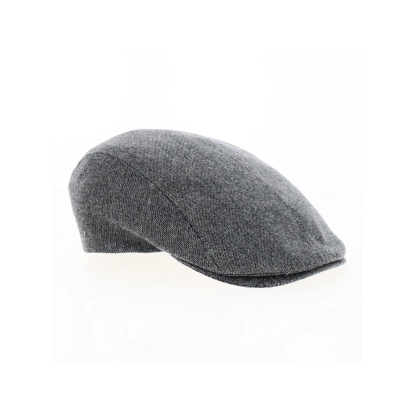 Daffy Light Grey Silk Flat Cap - Traclet