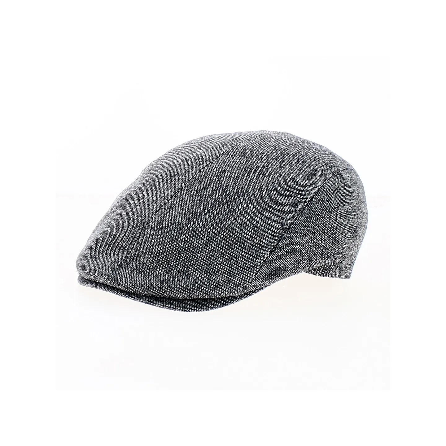 Daffy Light Grey Silk Flat Cap - Traclet