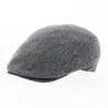 Daffy Light Grey Silk Flat Cap - Traclet
