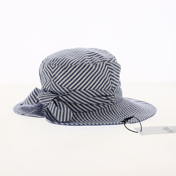 Chapeau Bob été Bella Coton Bleu Océan - Traclet
