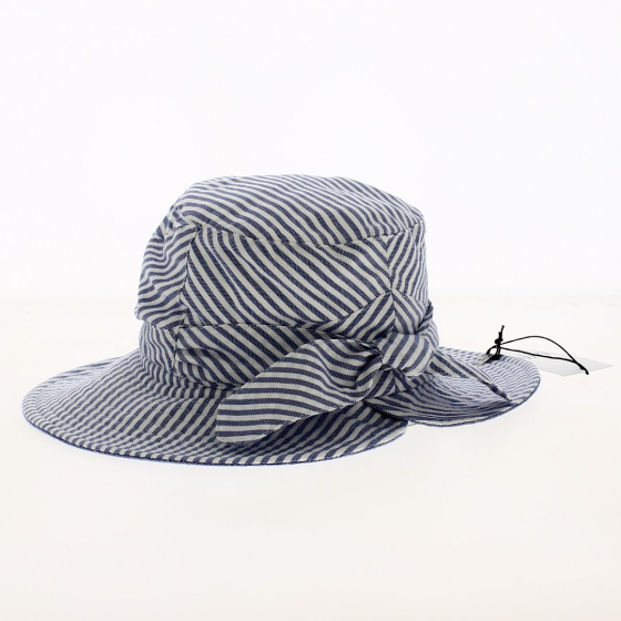 Chapeau Bob été Bella Coton Bleu Océan - Traclet