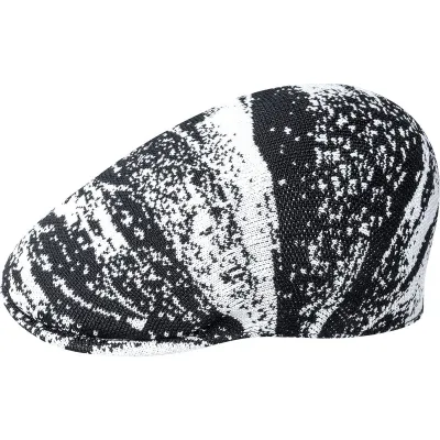 StyleTo 507 Flat Cap Black & White - Kangol