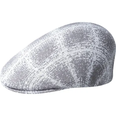 Grunge Flat Cap 507 Grey & White - Kangol