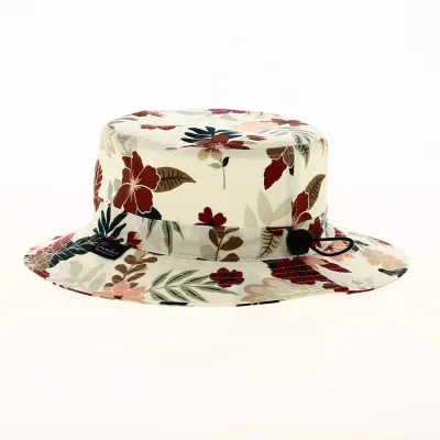 Bob Josepha Coton Blanc Ecru à Motifs Fleuris - Crambes