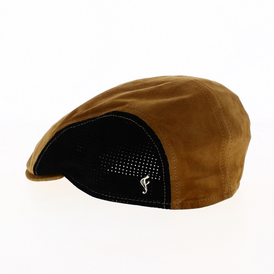 Flat Cap Lino Leather Brown and Black - Flechet