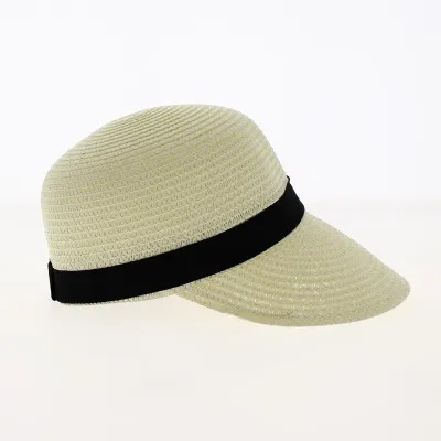 Casquette Grande Visière Kicq Paille Papier Naturel - Traclet