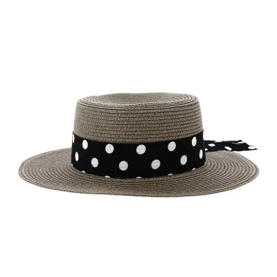 Chapeau Capeline Guama Paille Papier Taupe - Traclet