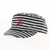 Casquette Cubaine Enfant Mory à Rayures Marine - Traclet