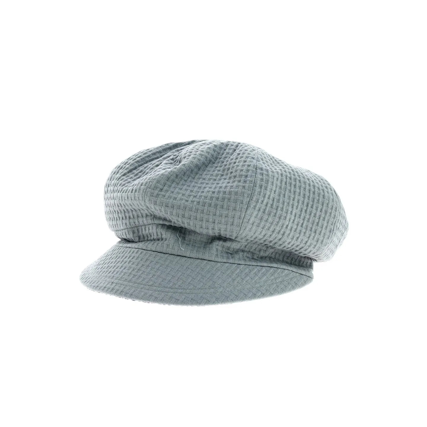 Cap Gavroche Elorine Blue Frosted Reversible Cotton - Traclet