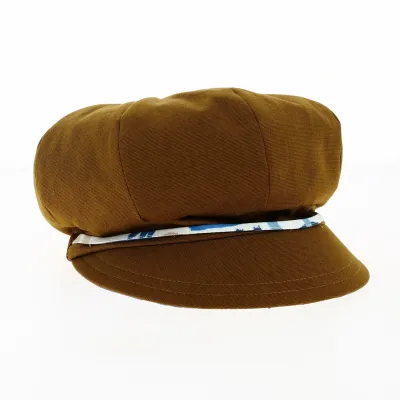 Cap Gavroche Sifnos Reversible Bronze Cotton - Traclet