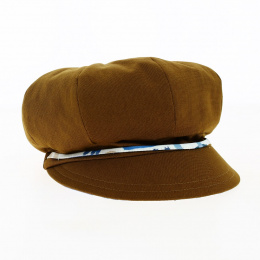 Cap Gavroche Sifnos Reversible Bronze Cotton - Traclet