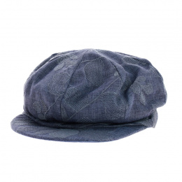 Cap Gavroche Garden Reversible Blueberry Flowered Patterns - Traclet