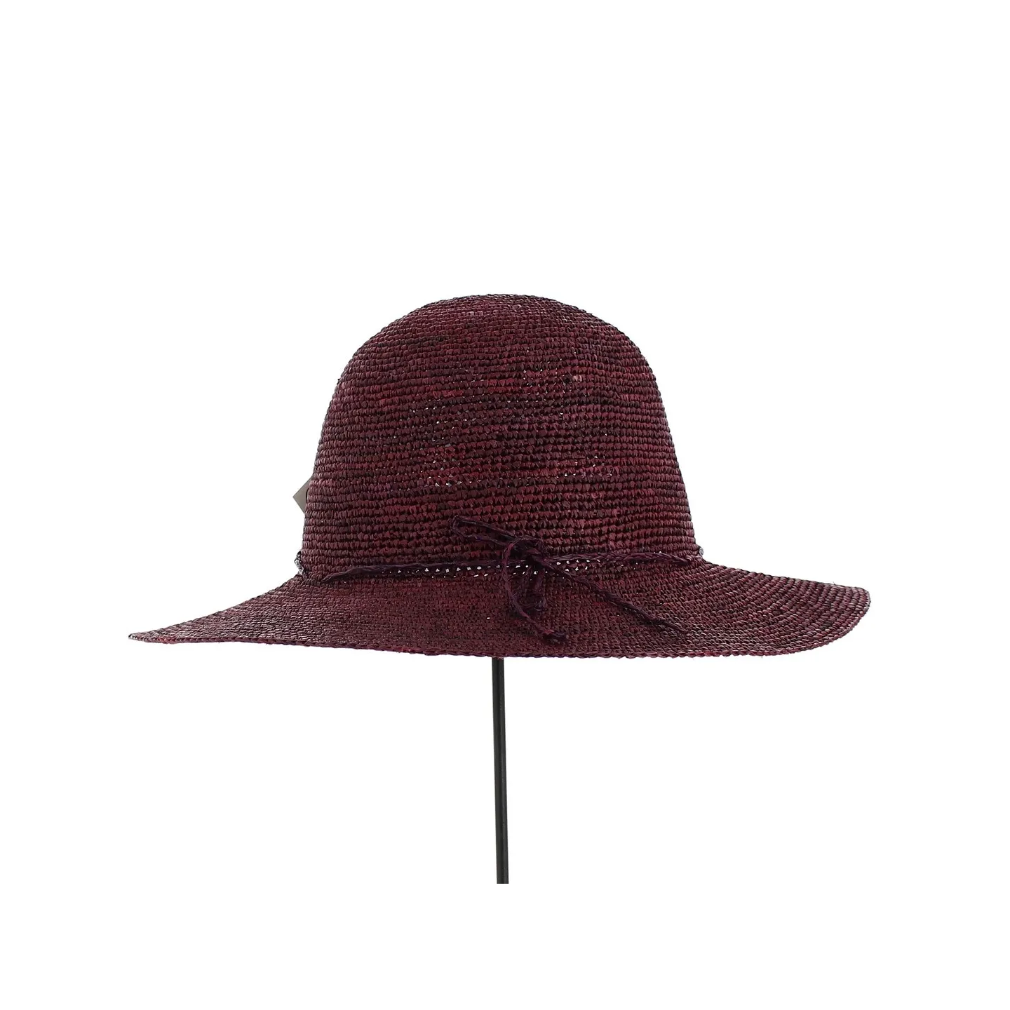 Capeline Elyne Paille Raphia Bordeaux - Traclet