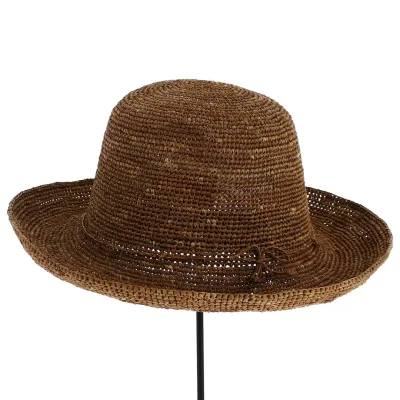 Capeline Nahara Paille Raphia Marron Clair - Traclet