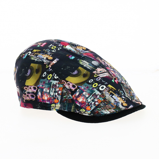 Casquette Plate Daffy Coton Motifs Musique - Traclet Casquette Plate Daffy Coton Motifs Musique - Traclet