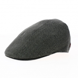 Flat Cap Palo Linen Khaki Chevrons - Alfonso d'Este