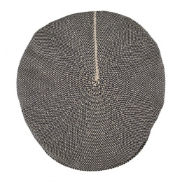Summer Basque Beret Gabe Navy & Beige - Laulhère
