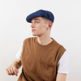 Basque Summer Beret Gabe Navy Blue - Laulhère
