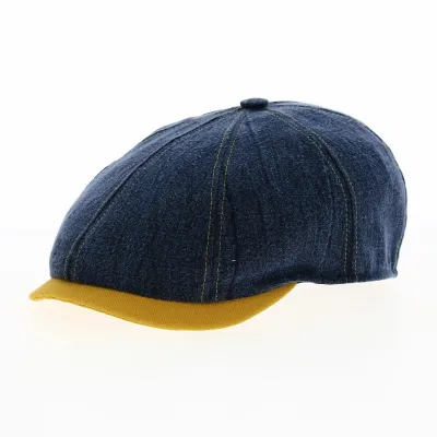 Casquette Hatteras Dino Denim Jean Coton Bleu - Traclet