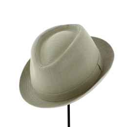 Trilby Milo Linen Beige Hat - Traclet