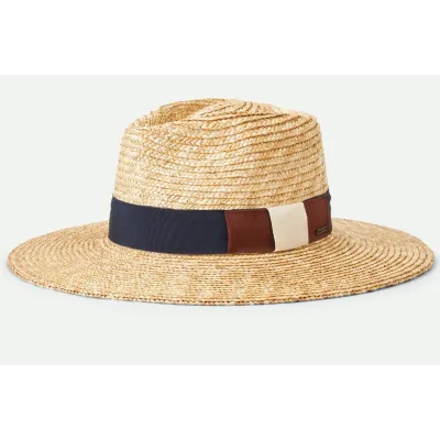 Traveller Wide Brim Hat Joanna Natural Straw - Brixton