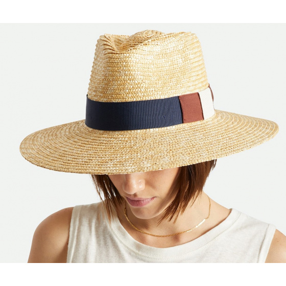 Chapeau Traveller Larges Bords Joanna Paille Naturelle - Brixton