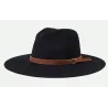 Chapeau Fedora Field Proper Feutre Laine Noir - Brixton