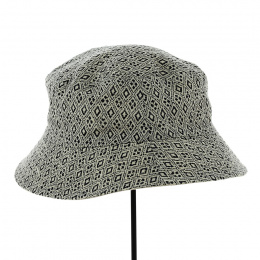 Bob Navy Reversible Cotton Damiers - Traclet