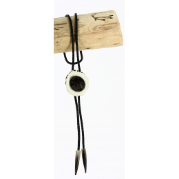 Bolo Tie - Deer & Buffalo Horn 2 - Traclet