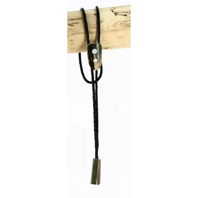 Bolo Tie - Cravate Ivoire Mammouth & Nacre Fossile 14 - Traclet - Traclet Reference : 15682| Chapellerie Traclet