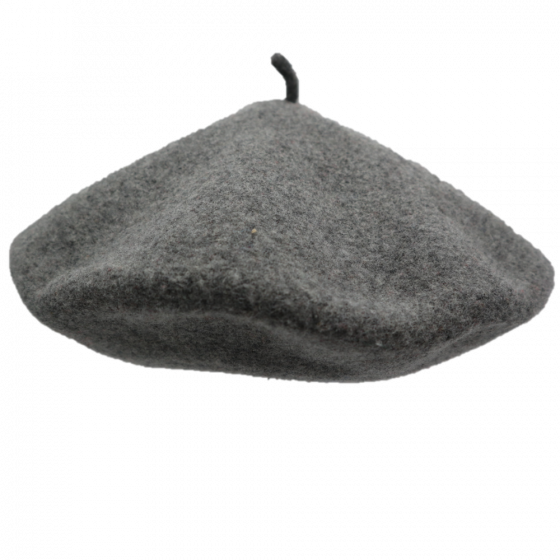 Béret Classique Gris Clair Chiné - Le Béret Français