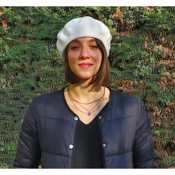 Organic Cotton Summer Beret Ecru - Le Béret Français