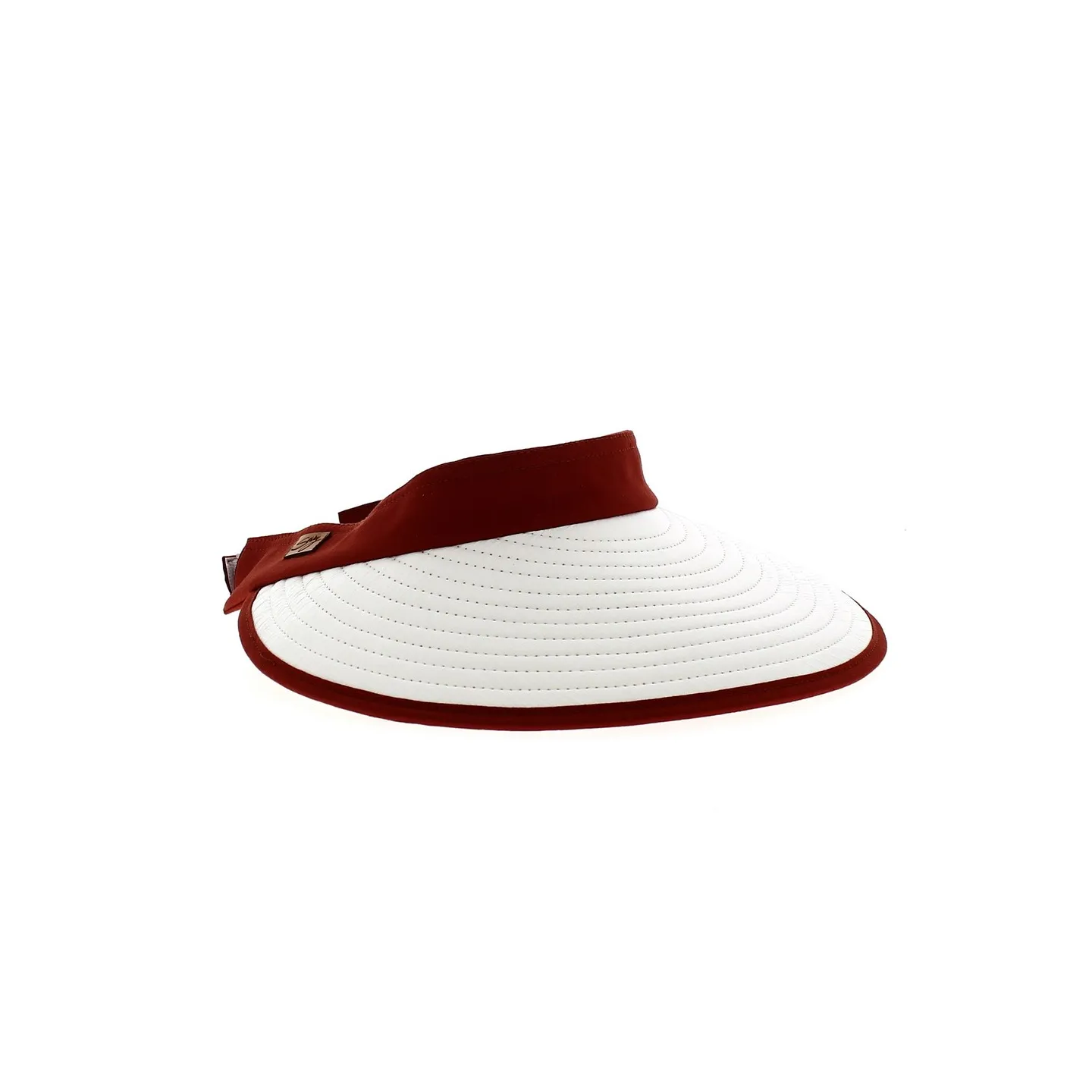 Bauloise Pornichet White & Red Terracotta Visor Cap - Soway