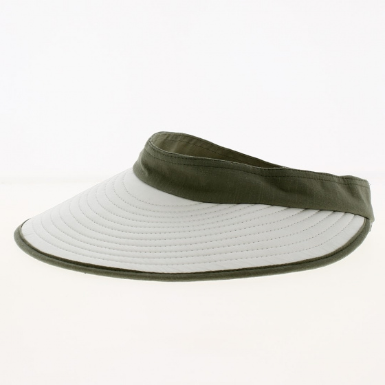 Casquette Visière Bauloise Pornichet Blanc & Vert Jade - Soway