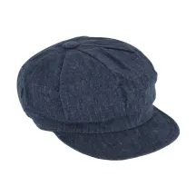 Casquette Gavroche Montsoreau Lin Bleu Marine - Traclet