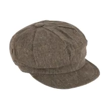 Casquette Gavroche Montsoreau Lin Camel - Traclet