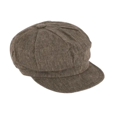 Casquette Gavroche Montsoreau Lin Camel - Traclet
