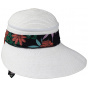 Santa Giulia Large White Visor Cap - Traclet