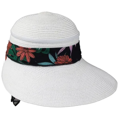 Santa Giulia Large White Visor Cap - Traclet