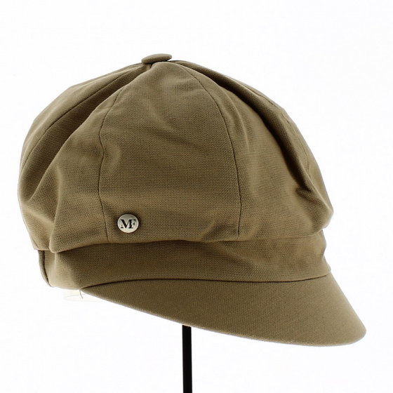 Cap Gavroche Neaux Dark beige Cotton - Traclet