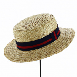 Jojo Natural Straw Boater - Traclet