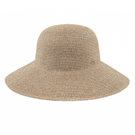 Red & Gold Straw Tehina Wide Brim Hat - Barts