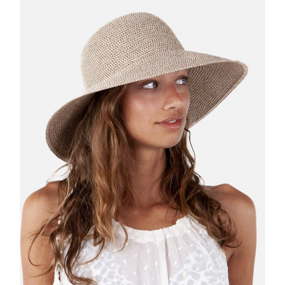 Red & Gold Straw Tehina Wide Brim Hat - Barts