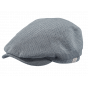 Bunga Cotton Flat Cap Blue Herringbone - Barts
