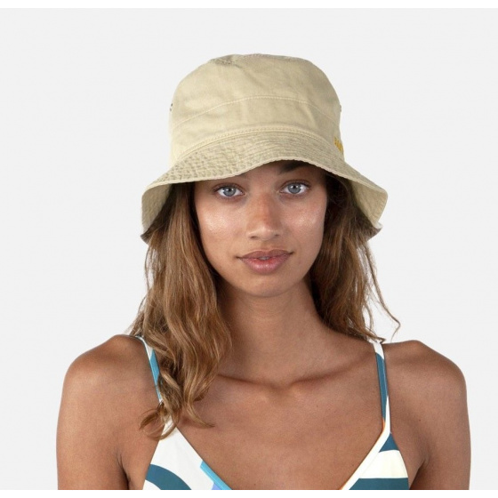 Calomba Beige Cotton Summer Bucket Hat - Barts