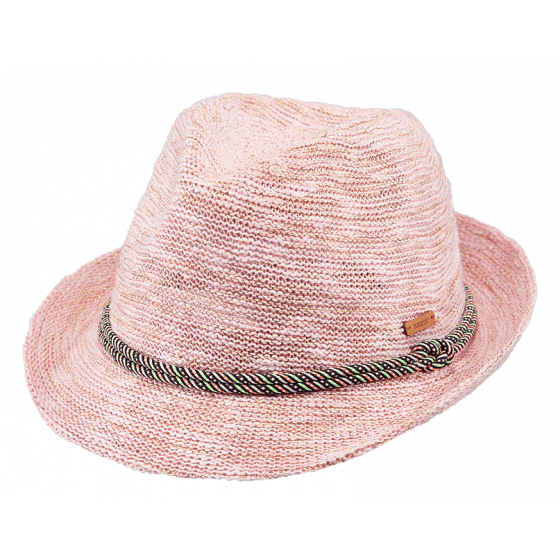 Pink trilby hat on sale