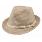 Trilby Hat Child Jinotega Beige Sequins Cotton - Barts