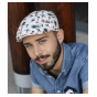 Flat Cap Bang Lin White Hawaii Surf Patterns - Traclet