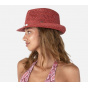 Trilby Arday Hat Red Straw Paper - Barts
