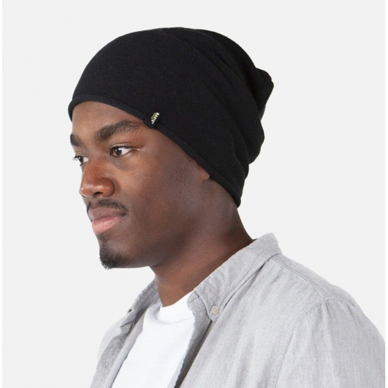 Caiman Long Hat Black Polyester - Barts